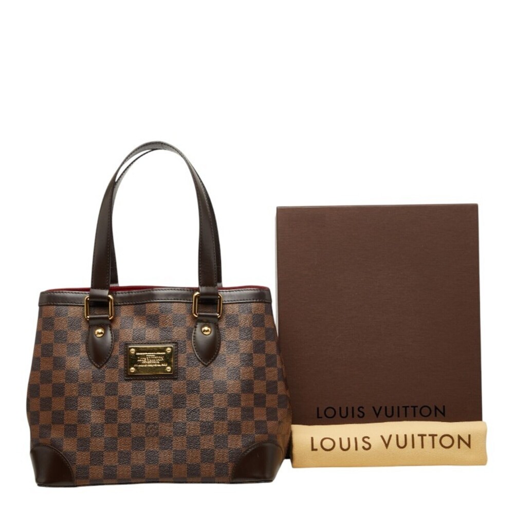 LOUIS VUITTON Brown Damier Leather Tote Bag - Picture 16 of 16